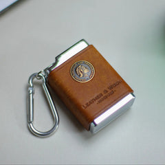 Portable Outdoor Mini Aluminum Ashtray With Lid