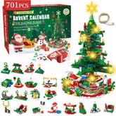 24 Day Kids Toy Christmas Advent Calendar Play Building Blocks with LED Gift Box