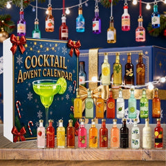 2026 Cocktail Advent Calendar, 24 Days Christmas Countdown Calendar with 24 Mini