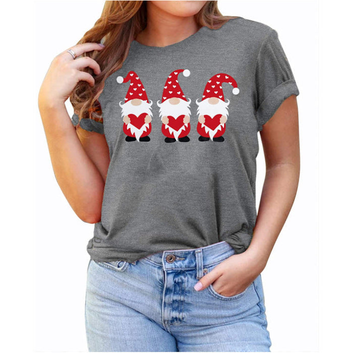 Women's Fashion Simple Casual Short-sleeved T-shirt