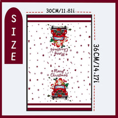 5PCS Christmas Tea Towels,Christmas Tea Towels for Kitchen, Winter Absorbent Dish Towel Housewarming Animal Decorative Hand Towel for Dining Home, Kitchen Decor (30 * 36Cm)