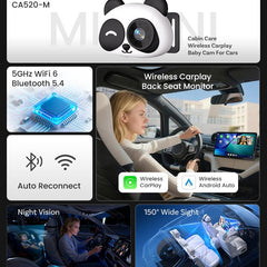 Wireless CarPlay Baby Monitor Camera
