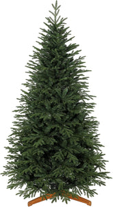 7Ft Artificial Christmas Tree Solid Pine Wood Stand, Green