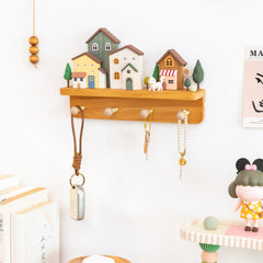 Creative Cute Key Hook Storage Wall Shelf