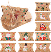 Christmas Small Boxes, 36 Gift Pillow Boxes Candy Jewellery Box for Christmas Party Favor