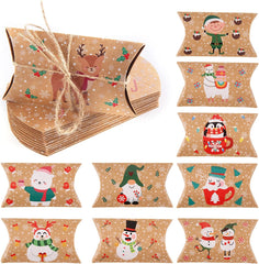 Christmas Small Boxes, 36 Gift Pillow Boxes Candy Jewellery Box for Christmas Party Favor