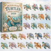 2026 Ocean Pearl Sea Turtle Advent Calendar 2026 24 Day Acrylic Christmas Gift