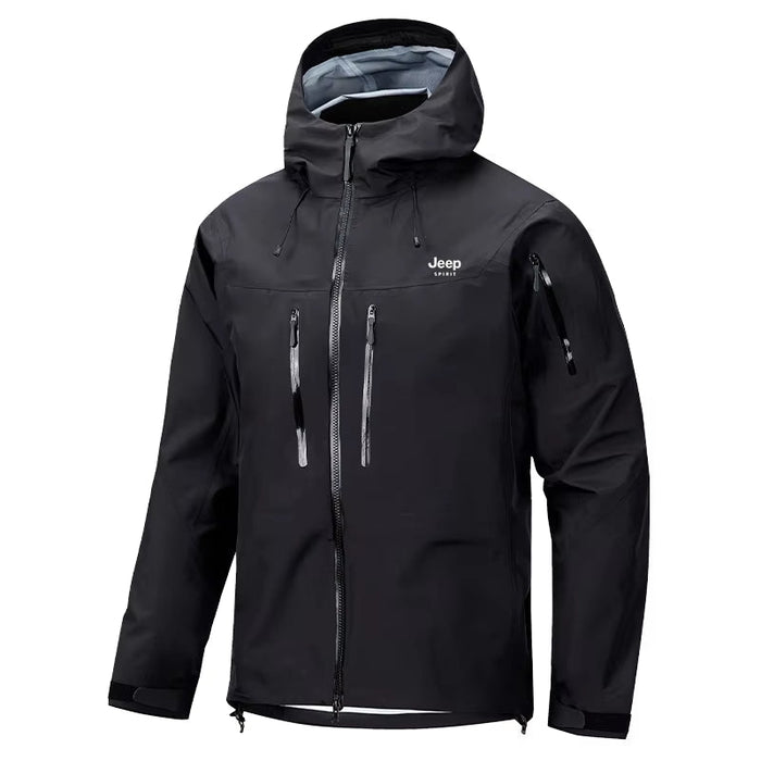 Storm Jacket Men'S Fashion Full Heat Sealed Hardshell Storm Jacket Men and Women with the Same Color Three anti Composite Fabric
