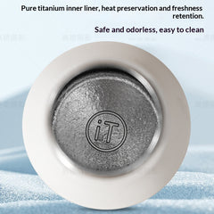 Cartoon Baby Titanium Drop-Resistant Straw Water Bottle