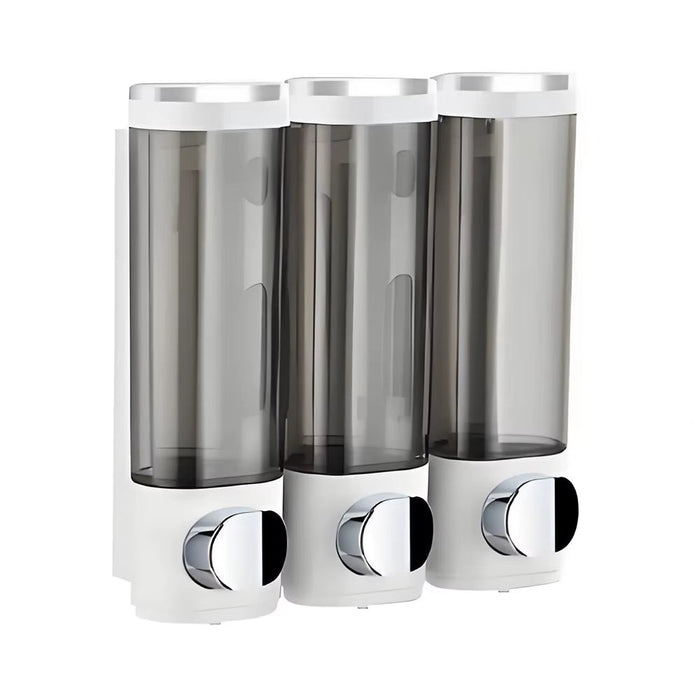 3Pcs Liquid Soap Dispenser, Large Capacity Manual Press Dispenser for Shampoo Shower Gel Hand Sanitizer, Bathroom Accessories