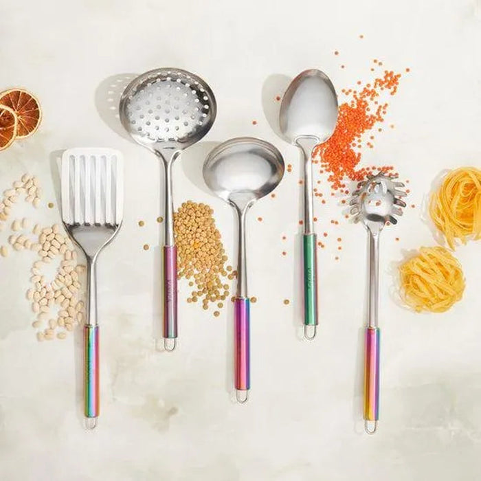 Pop-Up 5-Piece Serving Set Steel Kitchen Set Stainless Kitchen Appliances