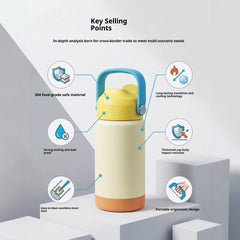 Amazon Space Mug Handle Stainless Steel Insulated Water Bottle