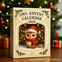 24 Day Owl Advent Calendar 2026 Cute Mini Figures Christmas Countdown Gift
