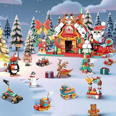 XMAS Advent Calendar Building Blocks Toy Mini Builds