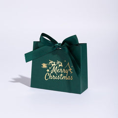 20Pcs Christmas Candy Boxes with Ribbon Goodie Paper Boxes Sweet Cases for Wedding Party New Year Accessories