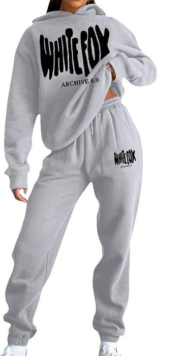 2Pcs Boutique Hoodie Tracksuit Set Hooded Sweatshirt Pullover
