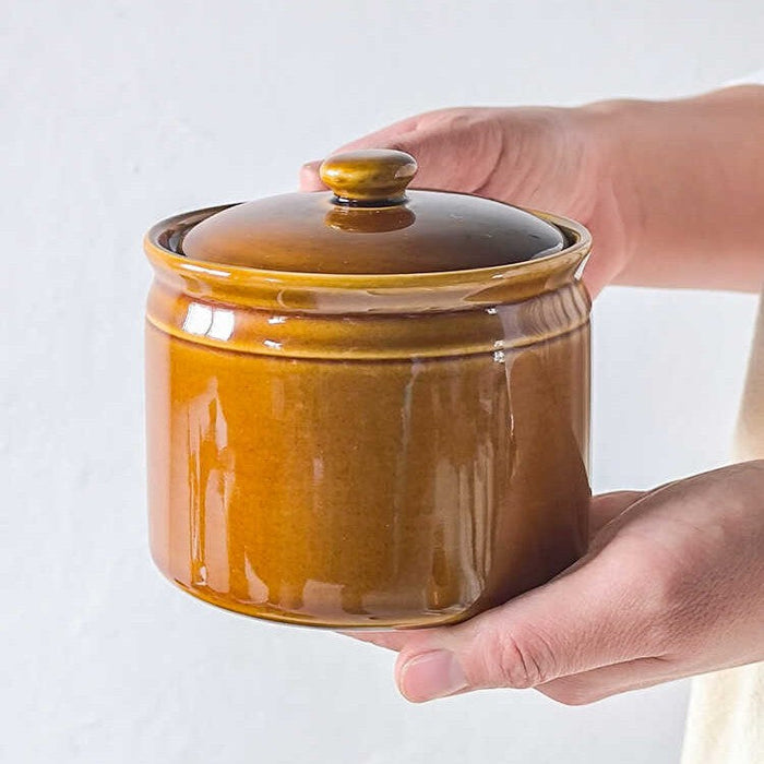 Retro Domestic Ceramic Seasoning Jar Kitchen