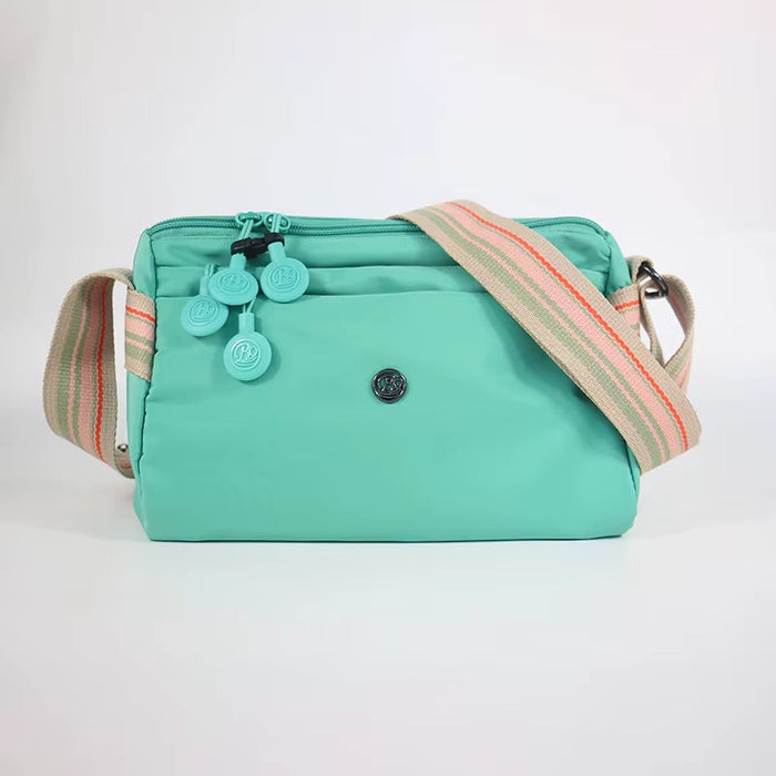 Ultra-Light Nylon Crossbody Bag for Women Adjustable Wide Strap Lightweight Women'S Bag Zipper Closure Stylish Messenger Bag