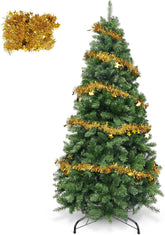 Christmas Tree 6FT – 800 Tips Full & Realistic Green Xmas Tree with PVC Branches, Metal Stand – Christmas Tree for or Home, Office, Shops and Hotels (180 Cm, Green)