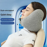 Memory Foam U-shaped Pillow For Travel Noise-reducing And Neck-supporting