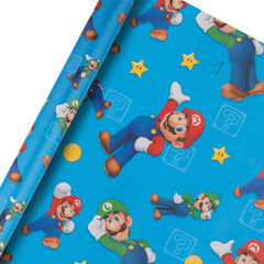 6M Wrapping Paper, Super Mario Bros., 3-Pack, 2M per Roll