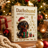 2026 Dachshund Dog Advent Calendar 24 Days Acrylic Charm Countdown Gift Set
