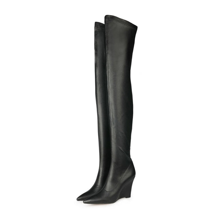 Elegant Woman Thigh High Botas Outdoor Over-knee Boots