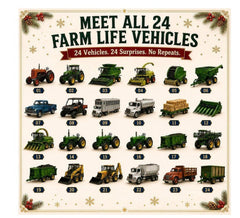 Farm Life Vehicles Advent Calendar 2026,24-Day 2D Acrylic Agricultural Machines