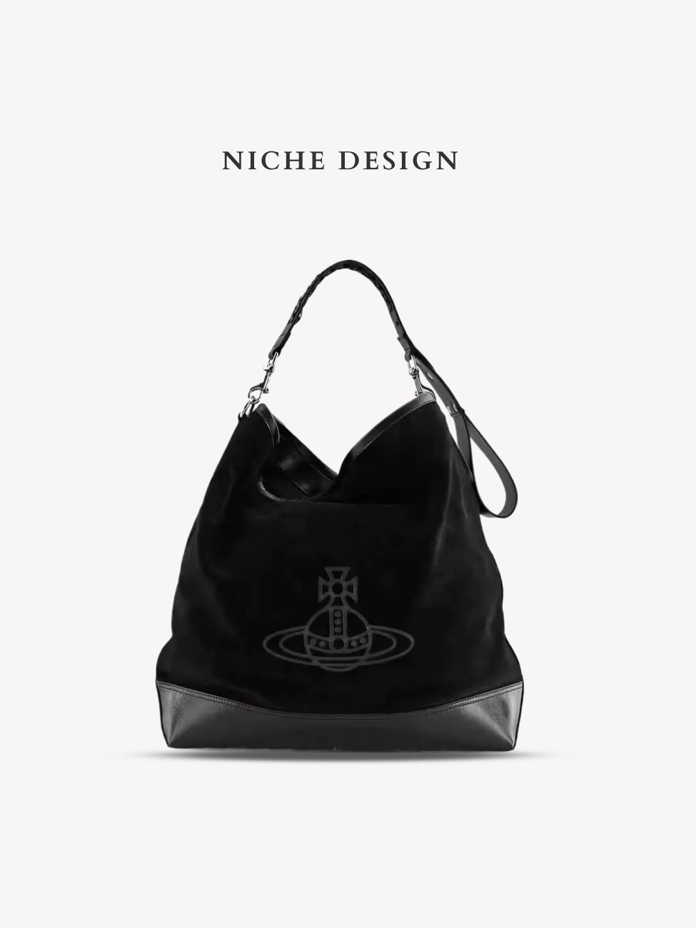 Women's Vintage Saturn Hobo Tote Bag