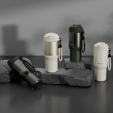 Car-mounted Double-straw Thermos Mug For Men And Women