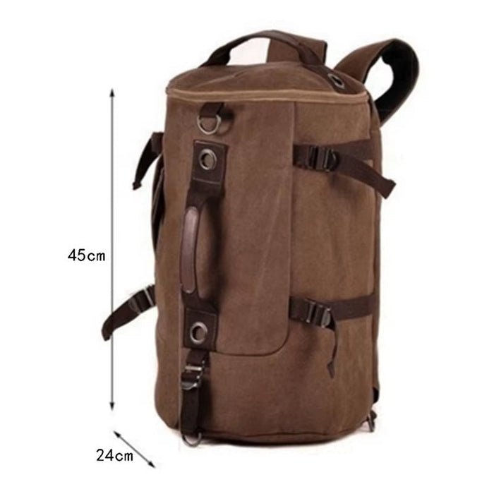 New Luxury Vintage Canvas Backpacks for Men Oil Wax Canvas Leather Travel Backpack Large Waterproof Daypacks Retro Bagpack