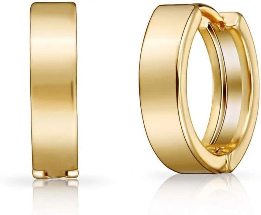 Gold Plated Huggie Earrings