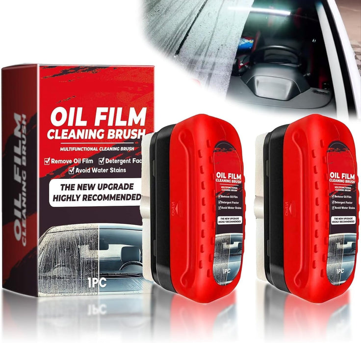 Automotive Oil Film Cleaning Brush, Glass Cleaning Board, Glass Cleaning Board for Car, Car Window Cleaner, Car Glass Cleaner, Windscreen Cleaner, Car Oil Film Cleaning Brush (2 Pack)
