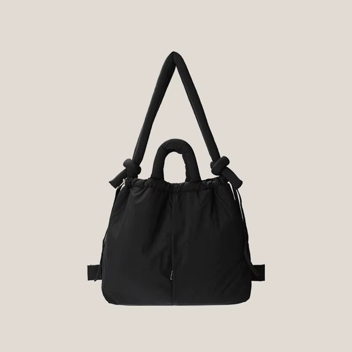 Casual Nylon Padded Tote Bag Designer Soft Puffer Women Shoulder Crossbody Bags Simple Vintage Large Capacity Handbags 2023
