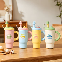 Large-capacity Insulated Mug With A Handle