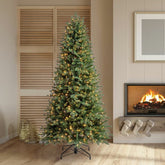 6.5Ft (1.9M) Pre-Lit Blue Hill Micro Dot Artificial Christmas Tree with 700 Colour Changing Micro LED Lights