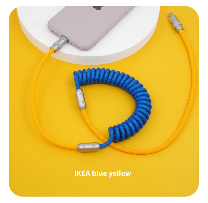 Metal 120W Super Fast Charge Machine Customer Charging Cable
