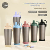 New 710ml Titanium Cup Pure Titanium Insulated Mug Double-walled Minimalist Design