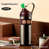 Womens Retro-style Large-capacity Sports Portable Car Water Bottle
