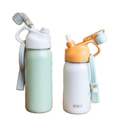 Portable Handheld Insulated Stainless Steel Car Mug Sports Water Bottle