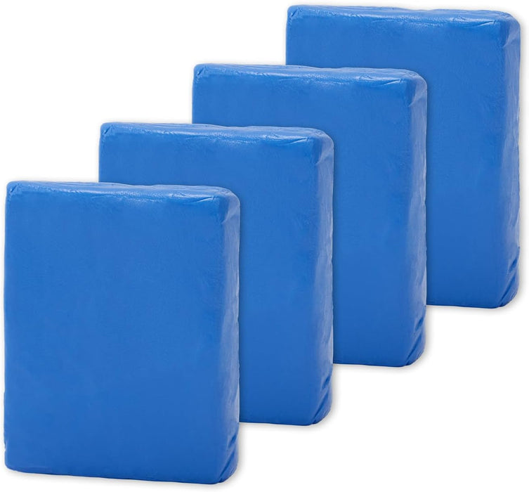 Clay Bar, 4 Packs Clay Bar Kits for Cars, Magic Car Clay Bar, Car Detailing Kit for Cleaning and Adsorption Capacity for Car, Glass, Vehicles (100G/Pack) (4, Blue)