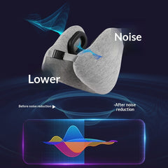 Memory Foam U-shaped Pillow For Travel Noise-reducing And Neck-supporting