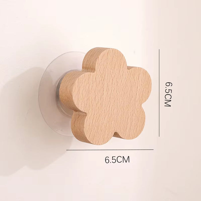 1Pcs Animal Wooden Hooks Cute Room Decor Hook Wall Keychain Coat Hook Home Door Wood Hook Hanger Kitchen Accessories Gadget