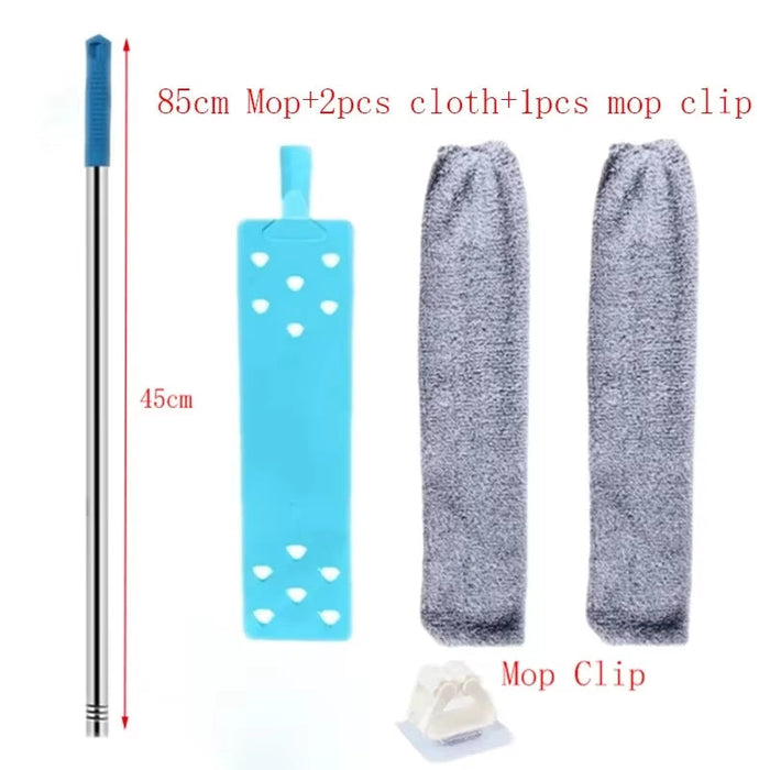 Telescopic Long Handle Broom for Home Blinds Dust Microfiber Brushes to Install Easy to Use Household Cleaning Tools