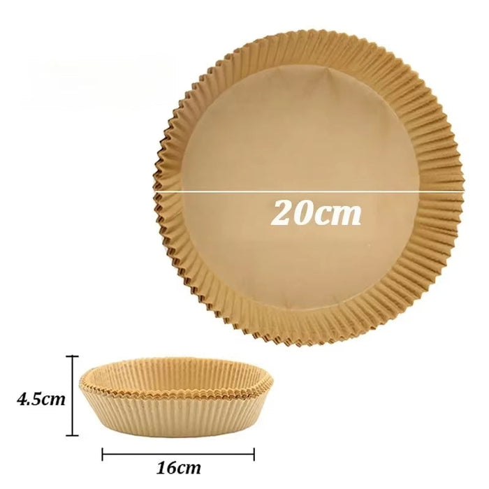 50/30 Pieces Kitchens Accessories Air Fryer Paper Kitchen Utensils Disposable Square round Pastry Molds BBQ Plate Non-Stick Pad