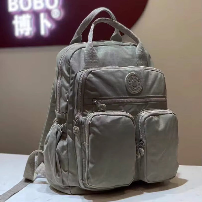 Fashion Woman Backpack Waterproof Nylon Soft Handle Solid Multi-Pocket Travel Zipper Feminina School Bags Laptop Backpack