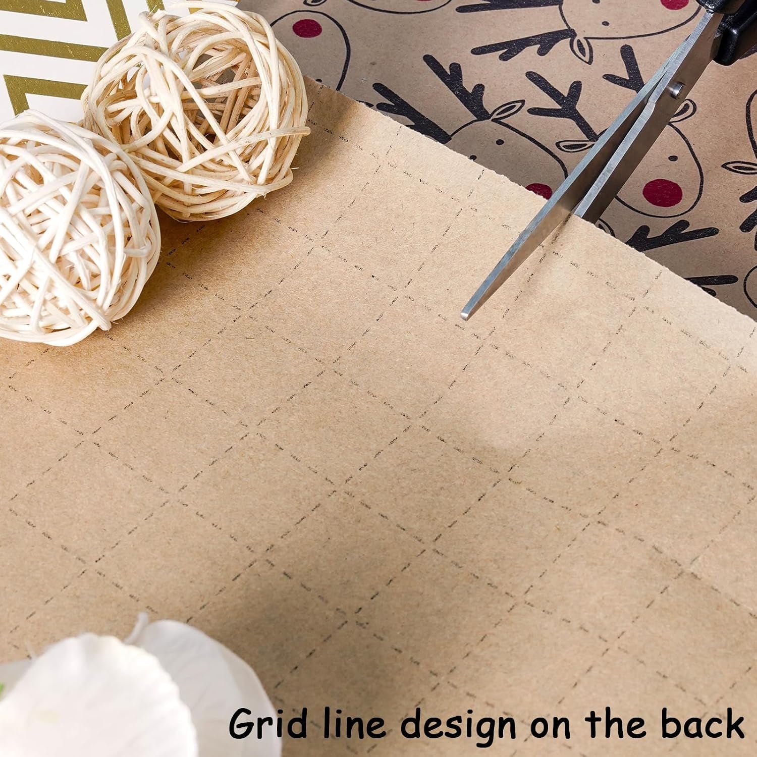 3 X 5M Christmas Wrapping Paper, 60Cm Wide X 5M Length Recyclable
