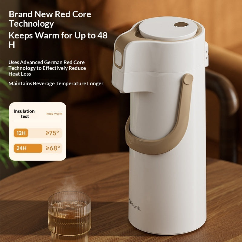 Card And Chess Room Pneumatic Thermal Carafe Household Hot Water Bottle