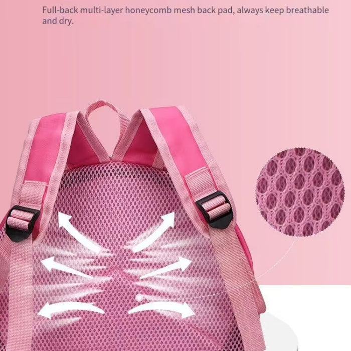 Rainbow Semi-Circular Children'S Waterproof Backpack Kindergarten Bag 3-5 Years Old Boys and Girls Cute Rucksack Kids Accessory