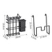Dishes Storage Rack Stainless Steel Dish Rack Stainless Steel Kitchen Dish Rack with Utensil Storage Hook Waterproof for Bowls